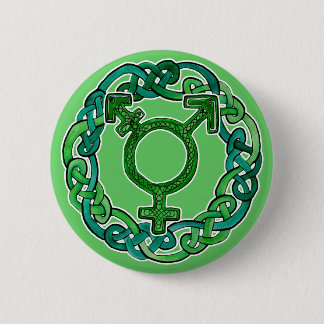 Celtic Knotwork Transgender Symbol 6 Cm Round Badge