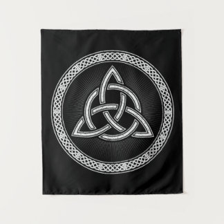 Celtic Knotwork Trinity Distressed White Tapestry