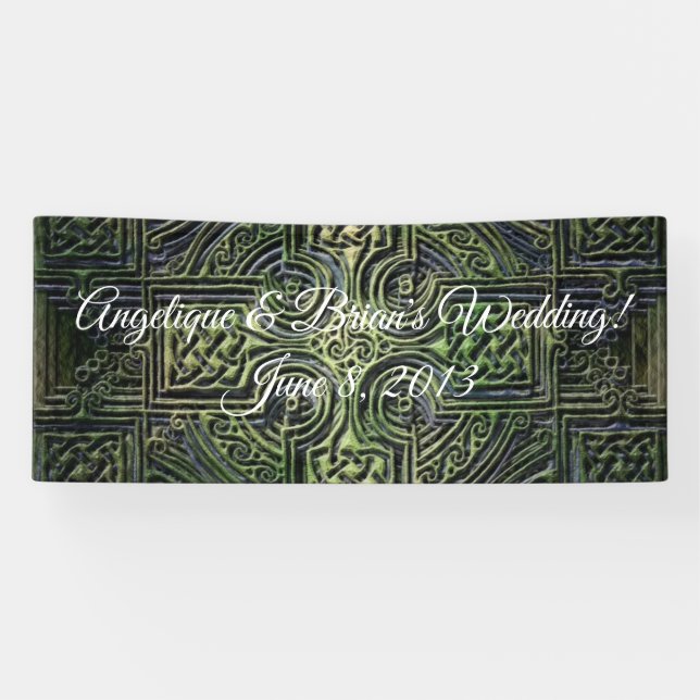 Celtic knotwork wedding reception banner (Horizontal)
