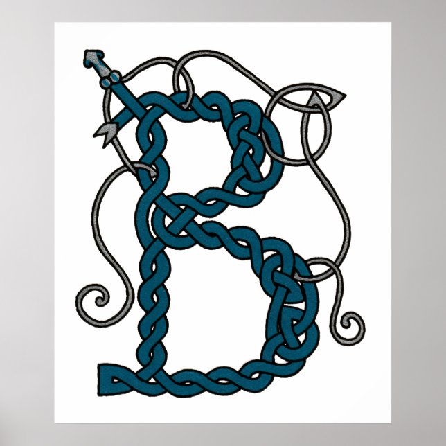 Celtic Letter B print (Front)
