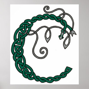 Celtic Letter C print
