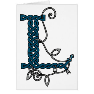 Celtic Letter L card