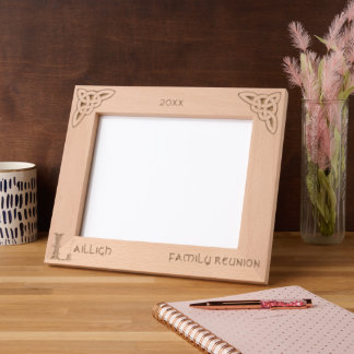 Celtic Letter L Custom Name Etched Frames
