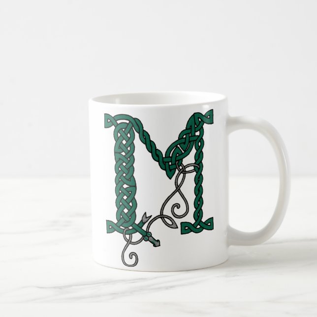 Celtic Letter M mug (right) (Right)