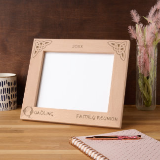 Celtic Letter Q Custom Name Etched Frames