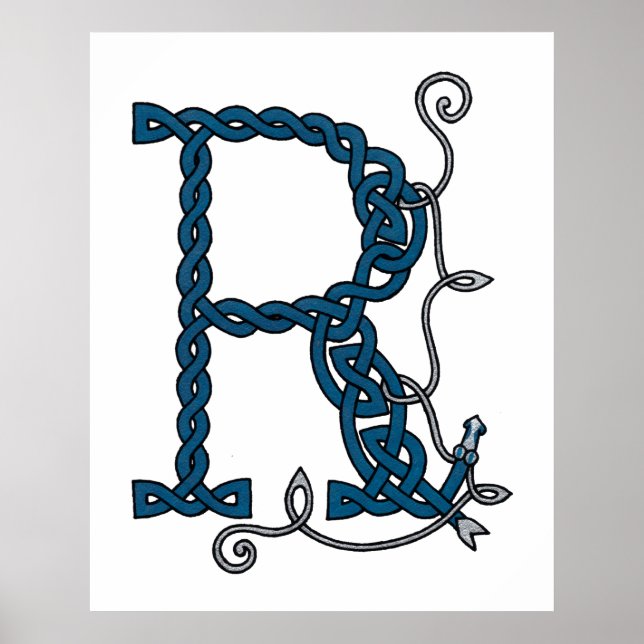 Celtic Letter R print (Front)