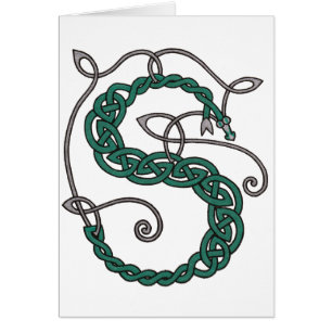 Celtic Letter S card