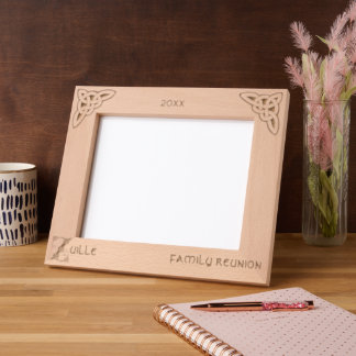 Celtic Letter Z Custom Name Etched Frames