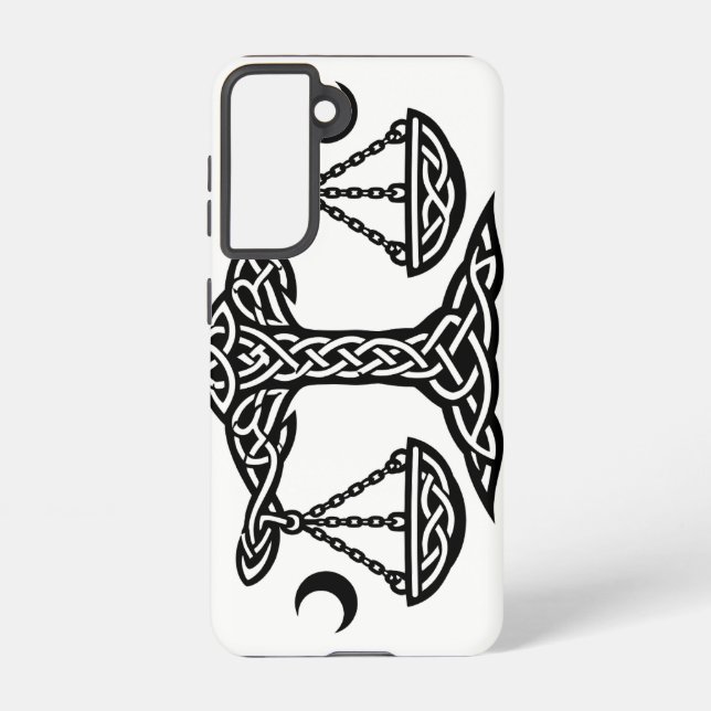    Celtic Libra Scales by BurnsInHell Samsung Galaxy S21 Case (Back)
