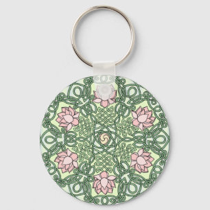 Celtic Lotus Key Ring