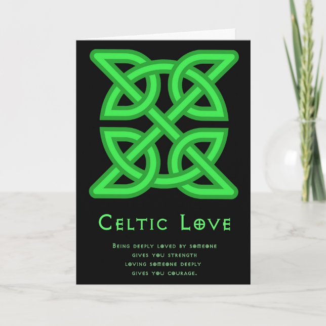 Celtic Love Greeting Card (Front)