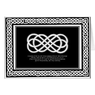 Celtic Love Knot and poem with border