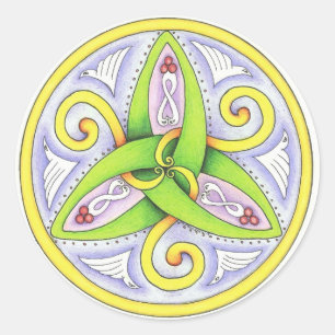 Celtic Mandala Classic Round Sticker