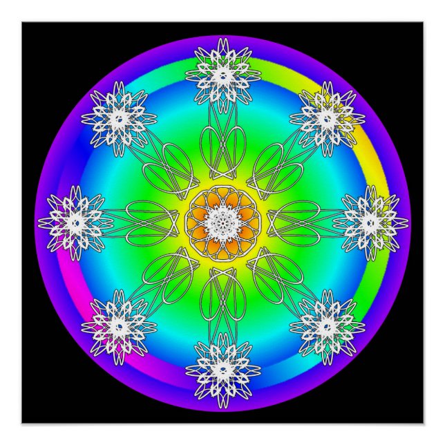 Celtic Mandala Glossy Poster (Front)