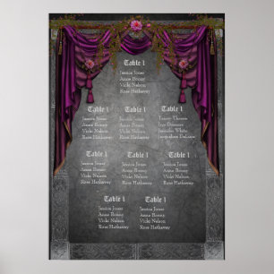 Celtic Mediaeval Wedding Seating Chart