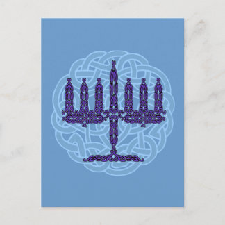 Celtic Menorah Postcard