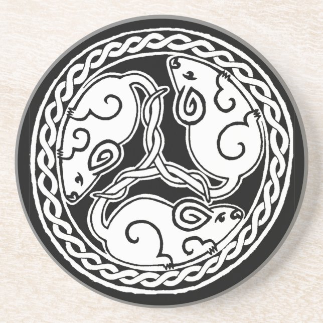 Celtic Mice coaster (Front)