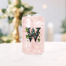 Celtic Monogram Can Glass Set