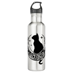 Celtic Moon   Night Cat Stars 710 Ml Water Bottle