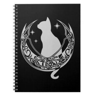 Celtic Moon | Night Cat Stars Notebook