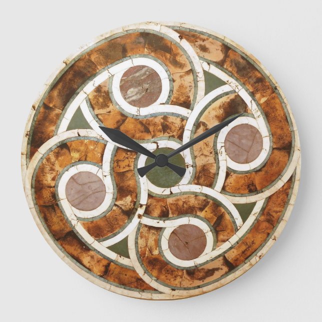 Celtic Mosaic on Acrylic Clock (Front)