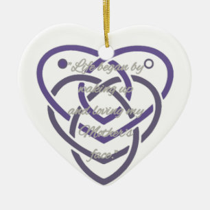 Celtic Motherhood Knot Ceramic Ornament