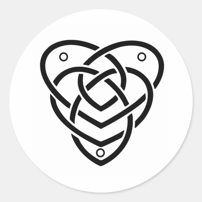 Celtic Motherhood Knot Classic Round Sticker (Front)
