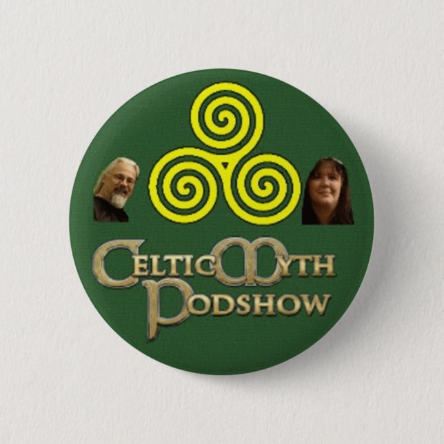 Celtic Myth Podshow Button/Badge 6 Cm Round Badge (Front)