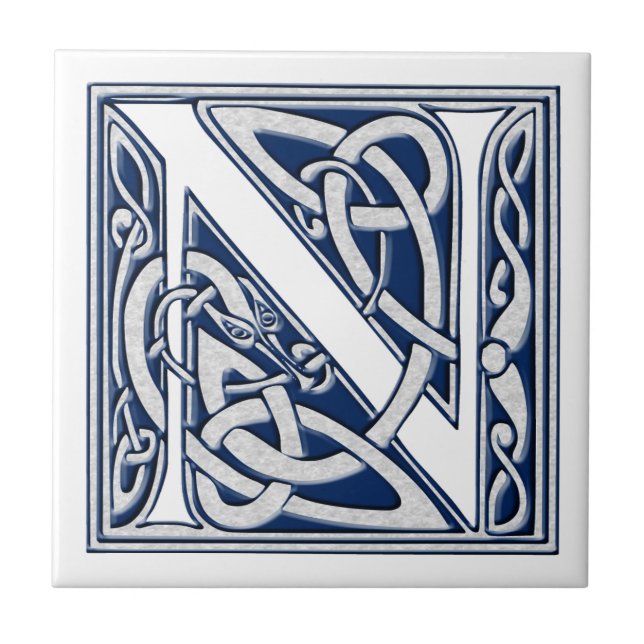 Celtic N Monogram Tile (Front)