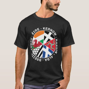 Celtic Nations Countries Flags Men's Tee Shirt