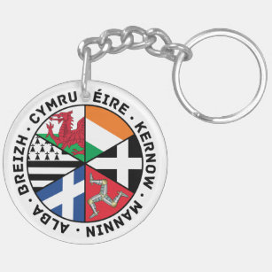 Celtic Nations Flags Key Ring