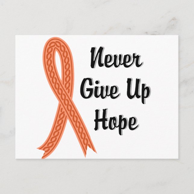 Celtic Never Give Up Hope Endometrial Cancer Postcard (Front)