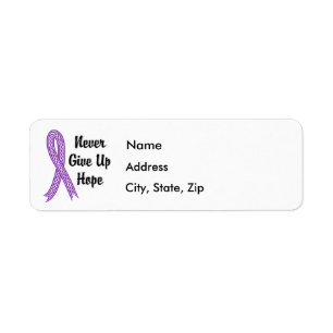 Celtic Never Give Up Hope Lupus Return Address Label