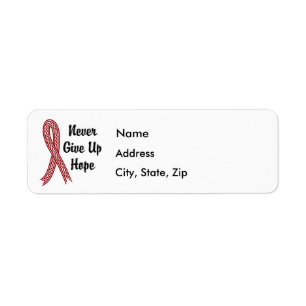 Celtic Never Give Up Hope Multiple Myeloma Return Address Label