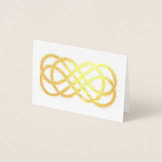 Celtic Neverending Knot - blank inside Foil Card