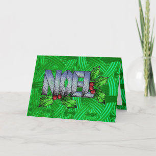 Celtic Noel in Stained Glass Holiday Card