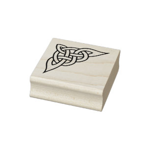 Celtic, Nordic braided corner/side  knot Rubber Stamp
