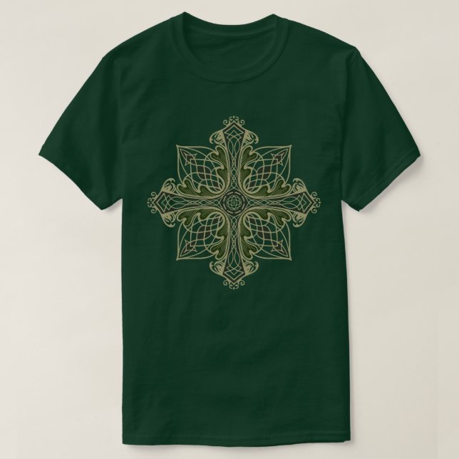 Celtic Oak Cross T-Shirt (Design Front)