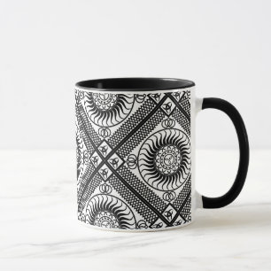 Celtic ornament diagonal mug