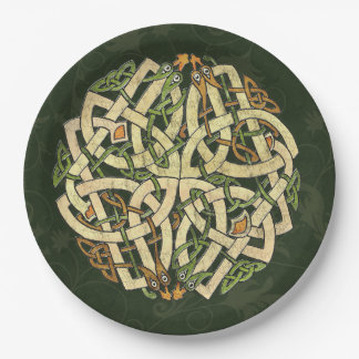 Celtic Ornament Paper Plate