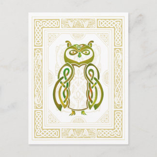 Celtic Owl Postcard