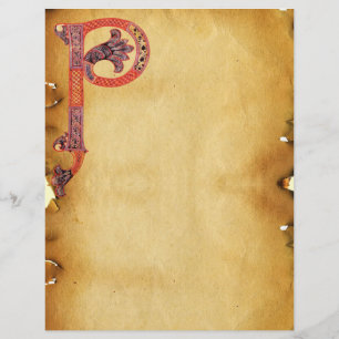 CELTIC P MONOGRAM PARCHMENT
