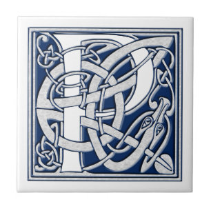 Celtic P Monogram Tile