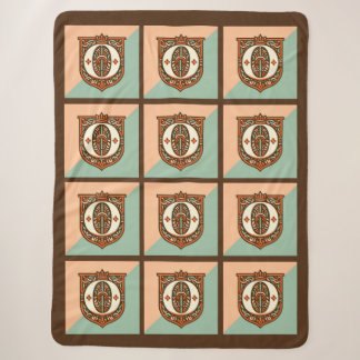 Celtic Pastel Letter "O" Large Fleece Blanket