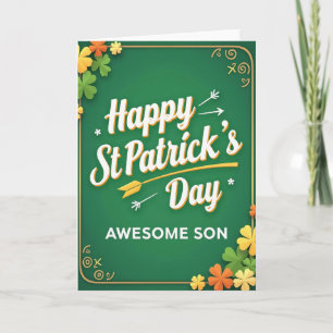 Celtic Pattern Awesome Son Card