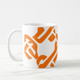 🟡 Celtic Pattern Marigold Yellow Elegant Coffee Mug