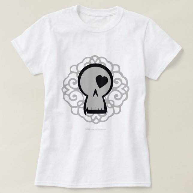 Celtic Pattern Skull Logo light T-Shirt (Design Front)
