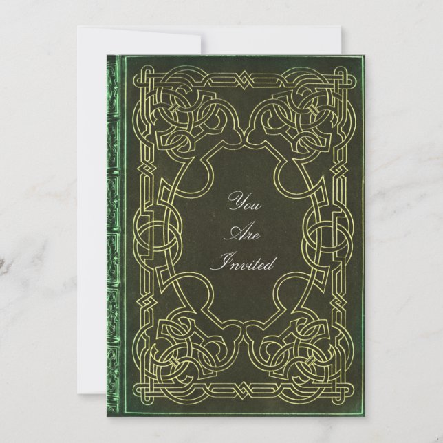 Celtic Patterns Wedding Invitations (Front)