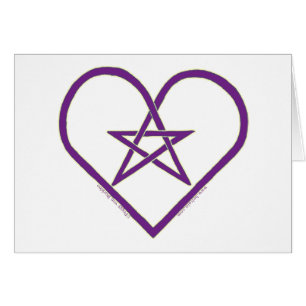 Celtic Pentacle Heart Design Cards
