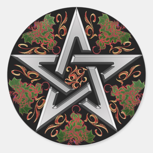 Celtic Pentagram Sticker (Front)